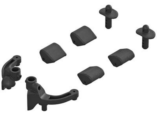 Arrma AR320458 Body Mount Set Front Typhon 4x4 - PowerHobby
