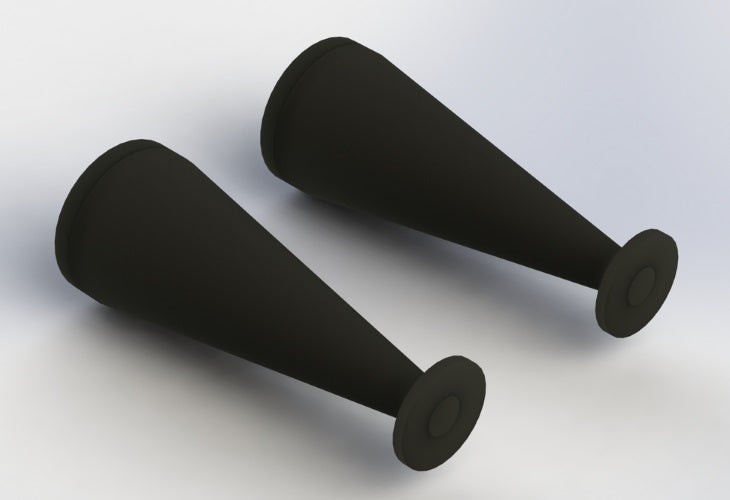 Arrma AR330342 Rubber Shock Boot 40MM Black (2) Nero 6S Nero Fazon Nero Big Rock - PowerHobby