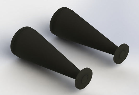 Arrma AR330342 Rubber Shock Boot 40MM Black (2) Nero 6S Nero Fazon Nero Big Rock - PowerHobby