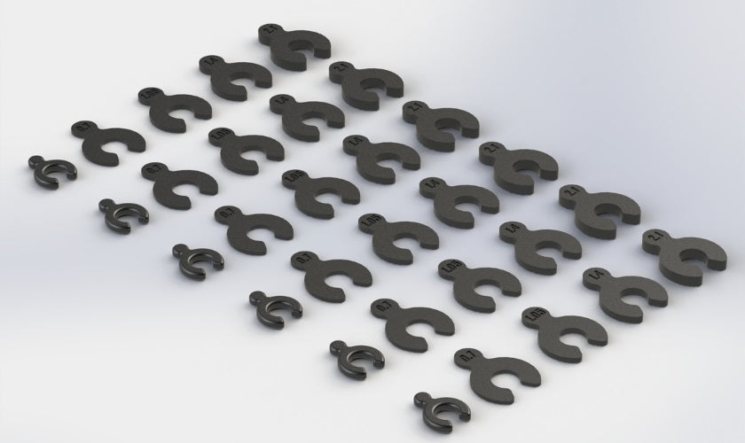 Arrma AR330366 Composite Spacer Set Nero 6S Nero Fazon Nero Big Rock - PowerHobby