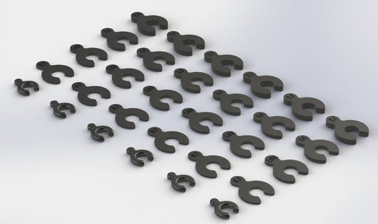 Arrma AR330366 Composite Spacer Set Nero 6S Nero Fazon Nero Big Rock - PowerHobby