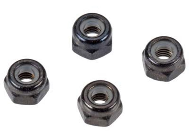 Arrma Nylon Nut 3mm Granite Fury Nero Vorteks Raider ADX-10 Mojava Outcast 8S - PowerHobby