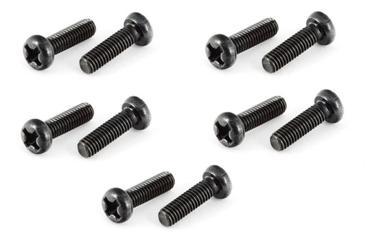 Arrma AR725310 Button Head Cross Machine Screw M3x10mm (10pieces) Fury Granite - PowerHobby