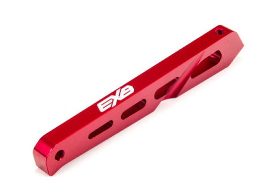 Arrma Rear Center Chassis Brace Aluminum 87MM (Red) Notorious Outcast Typhon - PowerHobby