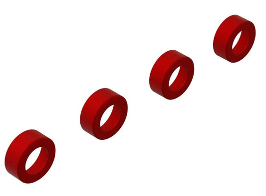 Arrma Aluminum Suspension Arm End Cap (Red) (4) Kraton 4X4 8S Outcast 8S - PowerHobby