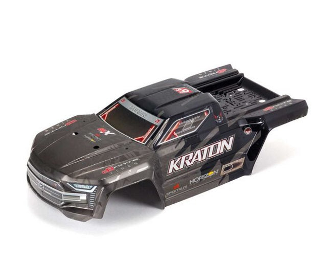 Arrma ARA406159 EXB Painted Trimmed Body Black KRATON 6S BLX - PowerHobby