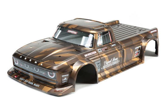 Arrma Infraction 6S BLlx Painted Decaled Trimmed Body (Matte Bronze Camo) - PowerHobby