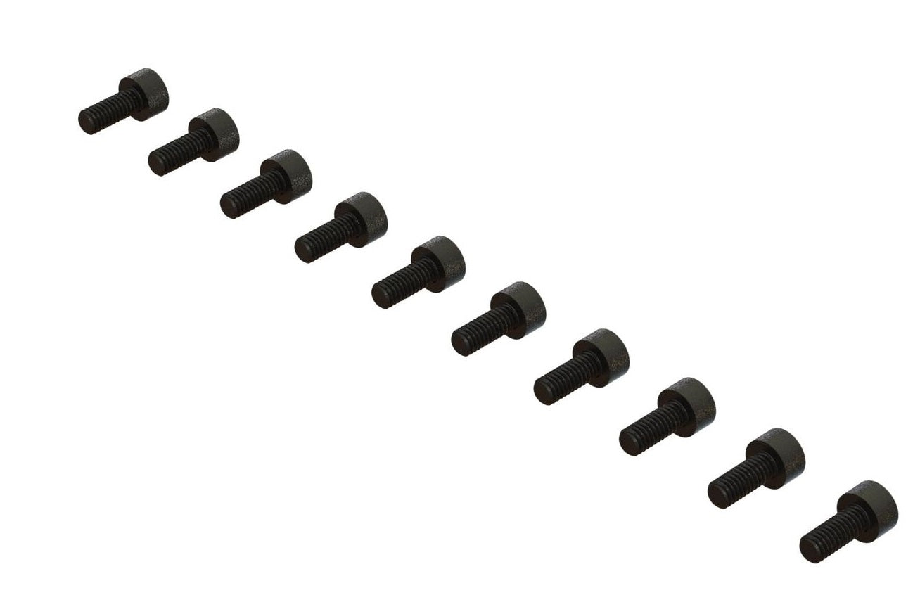 Arrma ARA702008 Cap Head Hex Machine Screw, M2.5x6mm (10) - PowerHobby