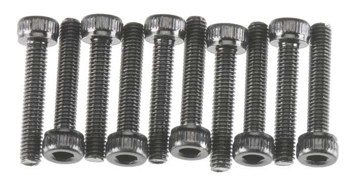 Axial AXA087 SCX10 Wraith RR10 MAX-D Bomber 3x16mm Socket Head Cap Screw (Black) - PowerHobby