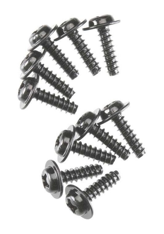 Axial AX1280 Servo Flange Screw M3x10mm Black Oxide (10) SCX10 - PowerHobby