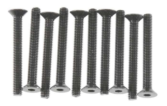 Axial AXA150 AX10 Score RR10 Bomber Hex Socket 3x25mm Flat Head Screw Black (10) SCX10 III - PowerHobby