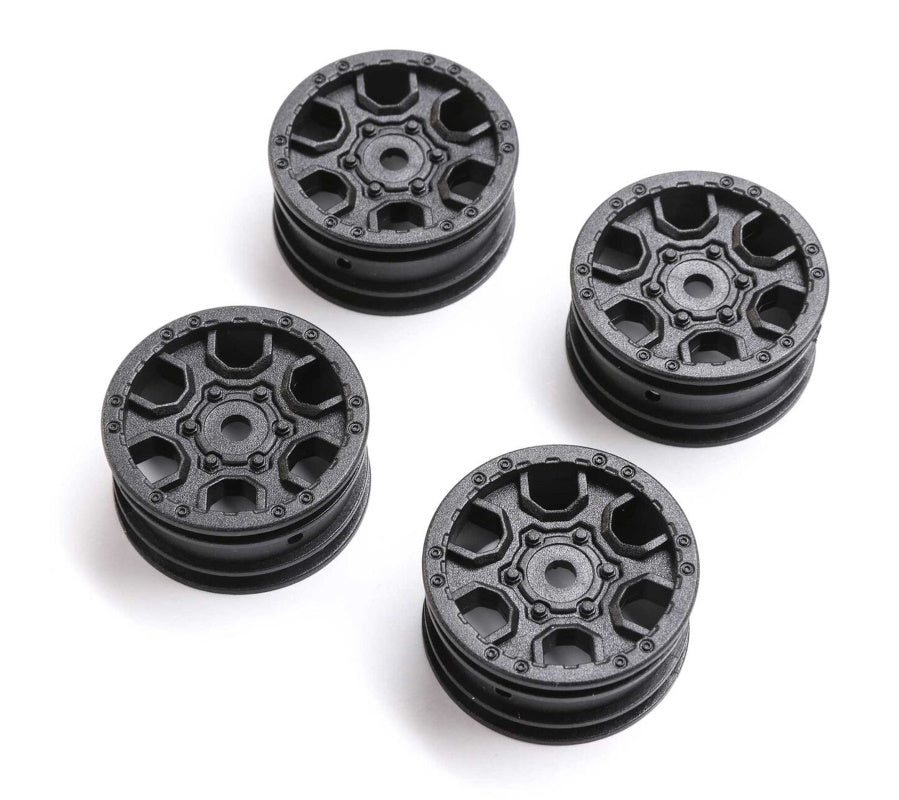Axial  AXI40006 1.0 Ford Bronco Wheel Black (4) SCX24 - PowerHobby