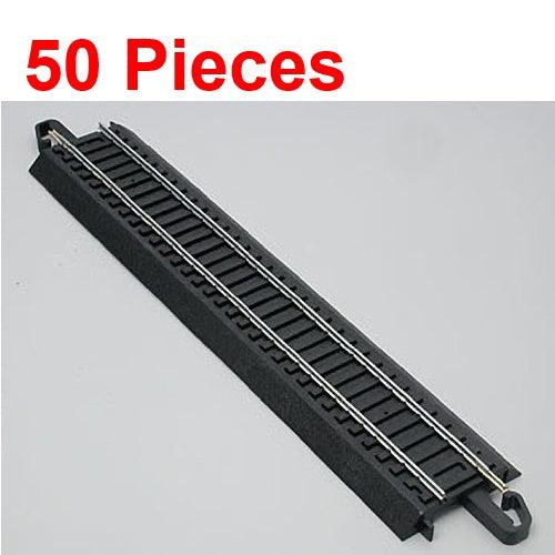 Bachmann 44481 9" Straight E-Z HO Train Track (50 Pieces) - PowerHobby