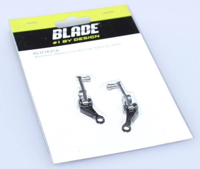 Blade BLH1631A 400 450 3D Aluminum Washout Control Arm Set - PowerHobby