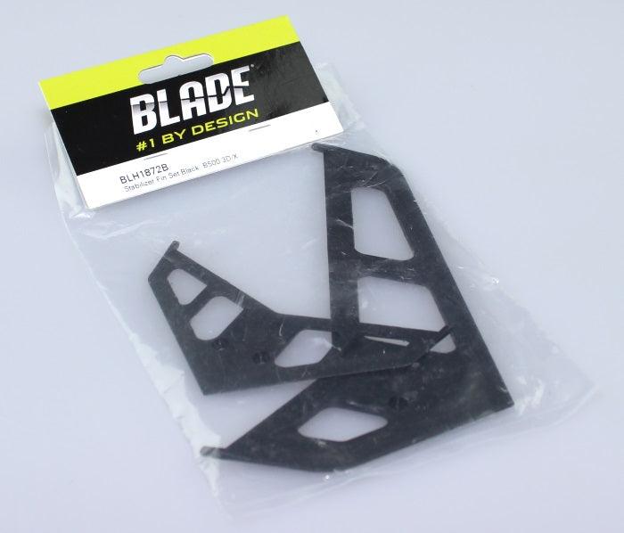 Blade 500 3D / X Stabilizer Fin Set Black BLH1872B 5003D 500X - PowerHobby