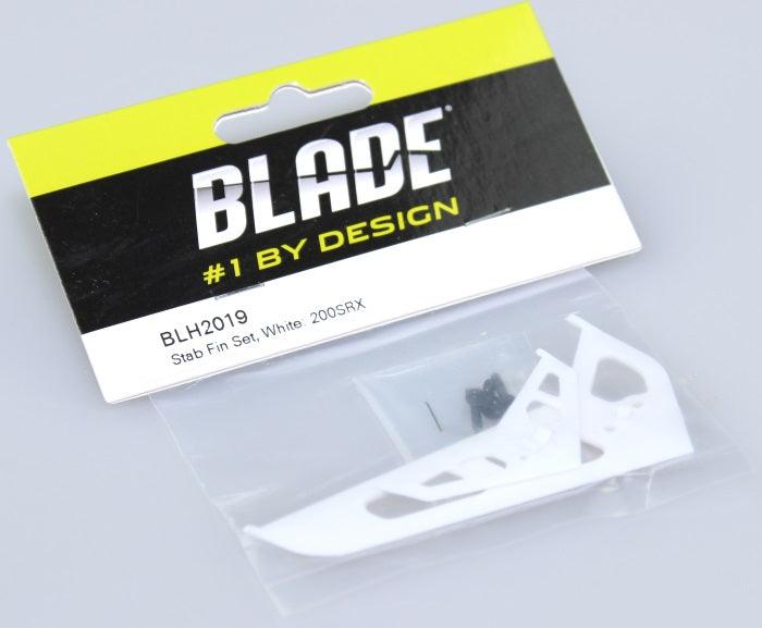Blade BLH2019 Stabilizer Fin Set White 200 SR X - PowerHobby