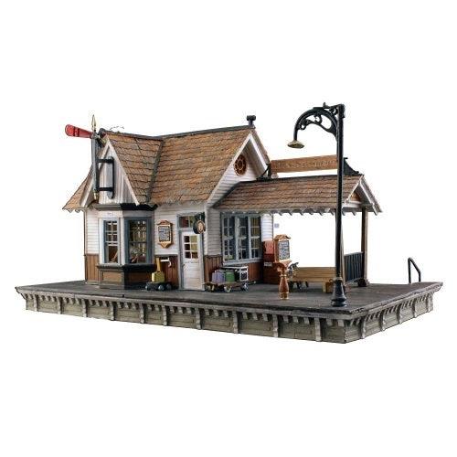 Woodland Scenics BR4942 N Scale The Depot Built-&-Ready w LED Lighting Structuer - PowerHobby
