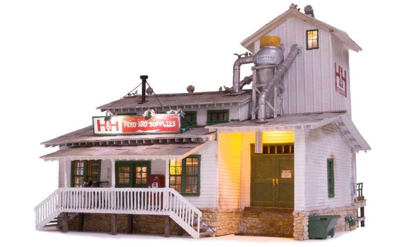 Woodland Scenics BR4949 N Scale H&H Feed Mill - PowerHobby