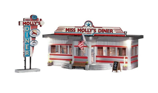Woodland BR4956 N scale Miss Molly's Diner - PowerHobby
