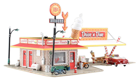 Woodland Scenics BR4929 N Drive 'n Dine Structure  Built-&-Ready - PowerHobby