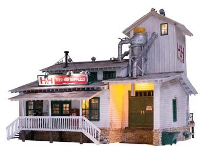 Woodland Scenics BR5859 O Scale Building H&H Feed Mill - PowerHobby