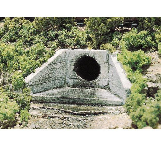 Woodland Scenics C1162 N/HO Concrete Culverts (2) Train Scenery - PowerHobby