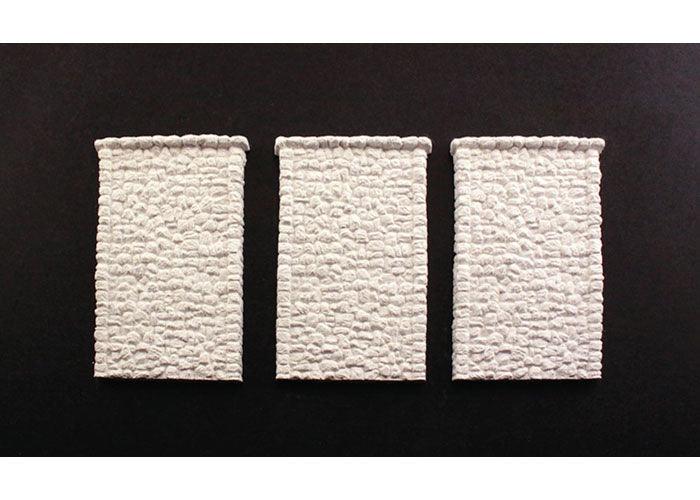 Woodland Scenics C1261 HO Random Stone Wing Wall (3) Train Scenery - PowerHobby