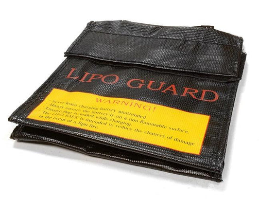 Integy Lipo Guard Small Battery Bag 150X150X40MM BLK For Charging & Storaging - PowerHobby