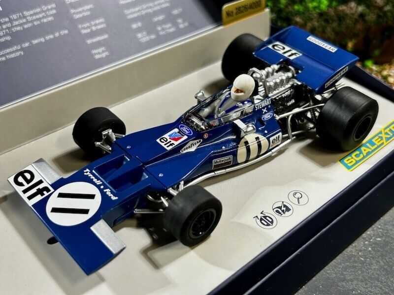 Scalextric C3655A Jackie Stewart Tyrell 003 Spanish GP slot Car 1/32 - PowerHobby