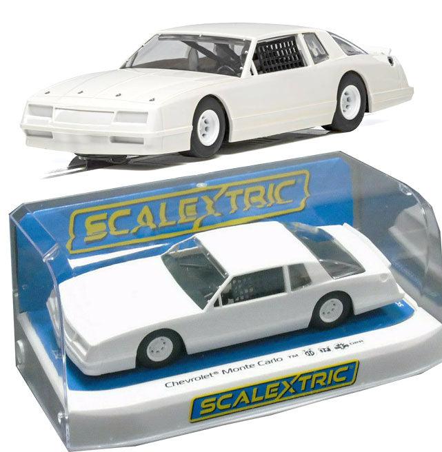 Scalextric C4072 Chevy Monte Carlo 1986 White Unpainted Slot Car - PowerHobby