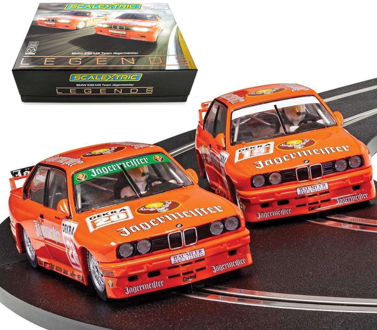 Scalextric C4110A BMW E30 M3 Team Jagermeister Twin Pack 1/32 Slot Car DPR - PowerHobby