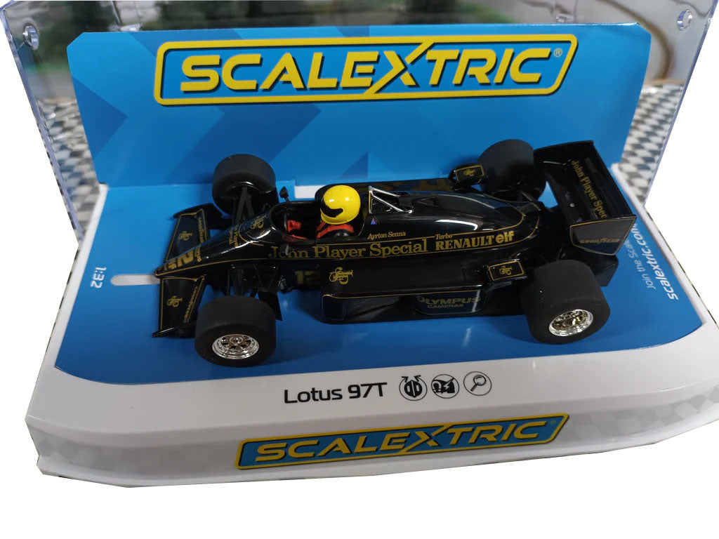 Scalextric C4234 Lotus 97T  Portuguese GP 1985 Ayrton Senna Slot Car 1/32 - PowerHobby