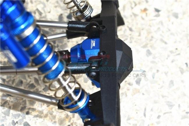 GPM CP012A-BLACK ALUMINUM FRONT REAR GEARBOX COVER AXIAL CAPRA 1.9 UTB - PowerHobby