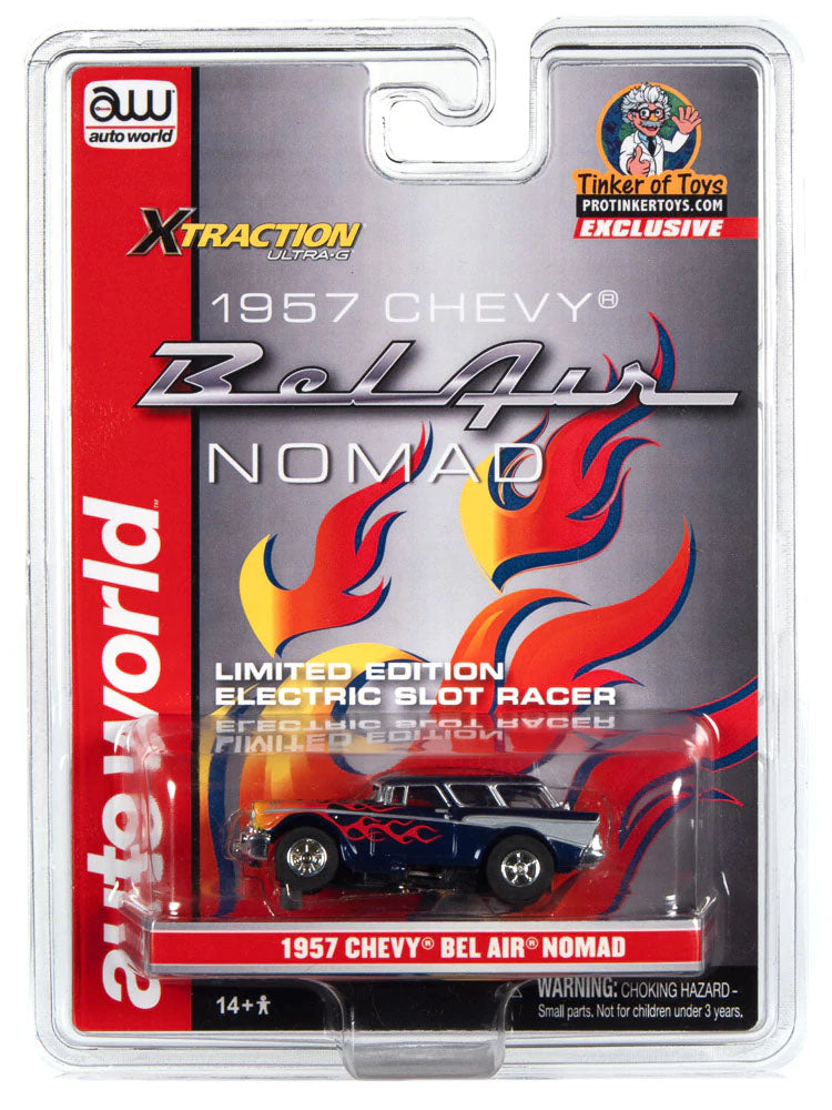Auto World Exclusive Limited Edition 1957 Chevrolet Bel Air Nomad HO Slot Car - PowerHobby