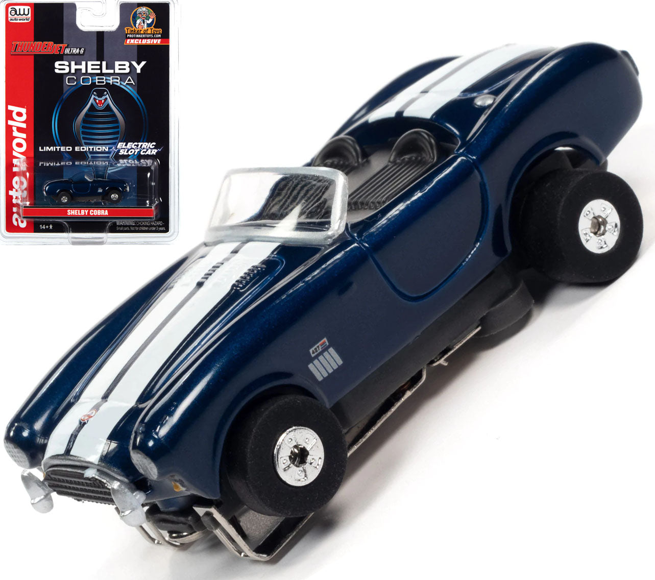 Auto World Exclusive Limited Edition Shelby Cobra Thunderjet HO Slot Car - PowerHobby