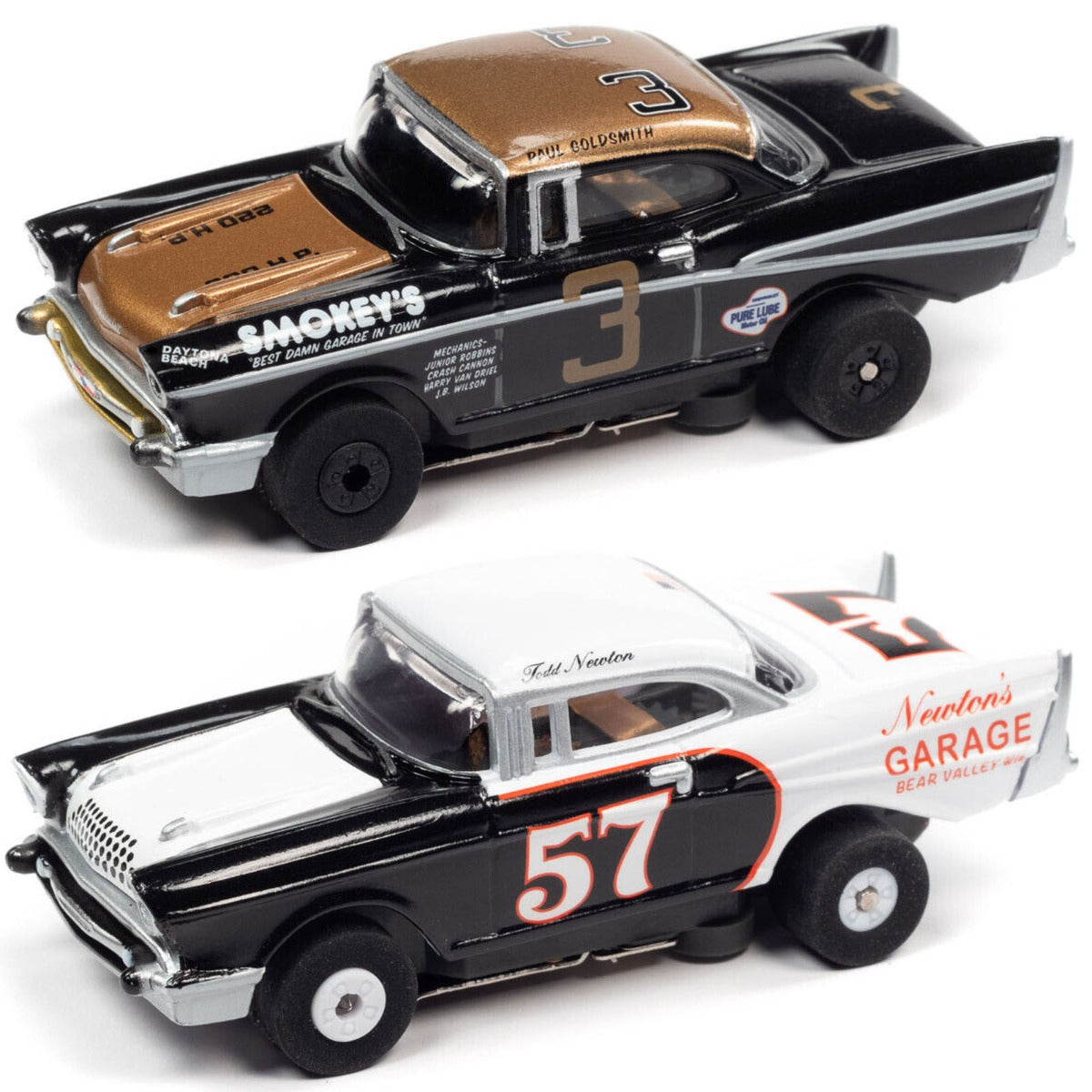 Auto World 1957 Chevy Bel Air Heat Twin Pack for AFX HO Slot Car Limited Edition - PowerHobby