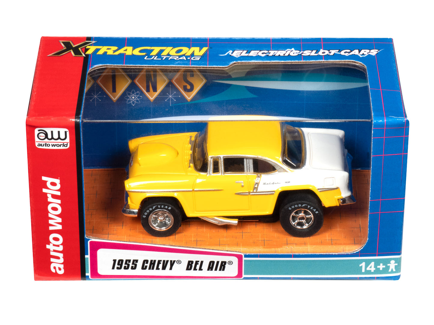 Auto World Exclusive 1955 Chevy Bel Air Xtraction for AFX HO Slot Car CP7983 - PowerHobby