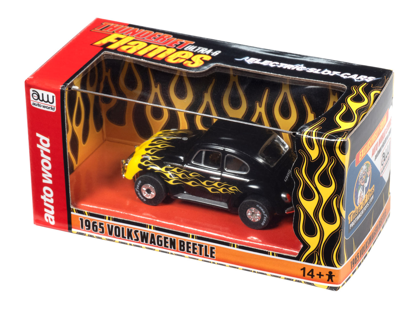 Auto World Exclusive 1965 VW Beetle Thunderjet for AFX HO Slot Car CP7985 - PowerHobby