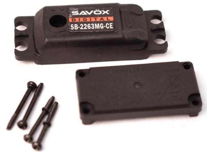 Savox CSB2263MG-CE Top & Bottom Case /Screws For SB2263MG-CE Cavalieri Servo - PowerHobby