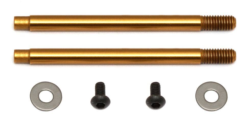 Associated 91615 3x21 mm Shock Shafts (V2) Titanium B44.3 RC10B5 RC10B5M RC10B6 - PowerHobby