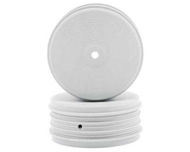 DE Racing DER-PSB-A4W Speedline PLUS 2.4 4WD Front Buggy Wheel (2) (White) - PowerHobby