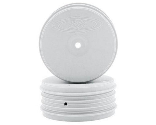 DE Racing DER-PSB-A4W Speedline PLUS 2.4 4WD Front Buggy Wheel (2) (White) - PowerHobby