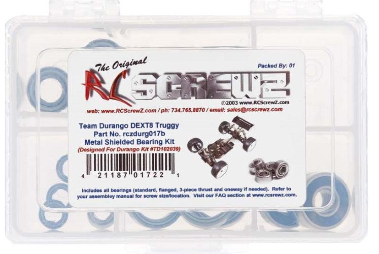 RC Screwz DURG017B Metal Shielded Bearing Kit Durango DEX8T - PowerHobby