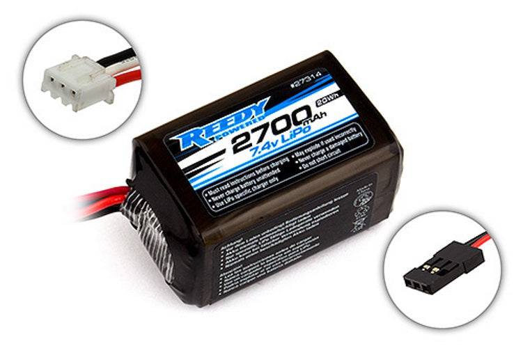 Team Associated 27314 Reedy LiPo Pro RX 2700mAh 2S 7.4V Hump Battery - PowerHobby