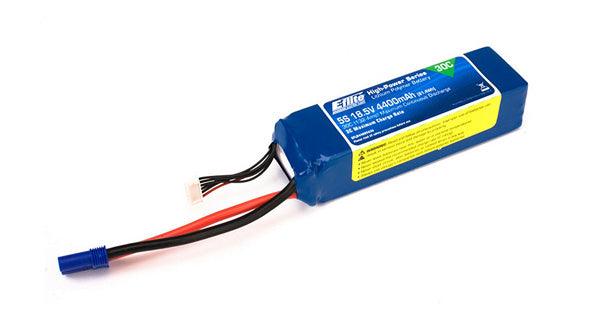 E-Flite 5S 18.5V 4400mah 30C Lipo Battery w/ EC5 Plug EFLB44005S30 - PowerHobby