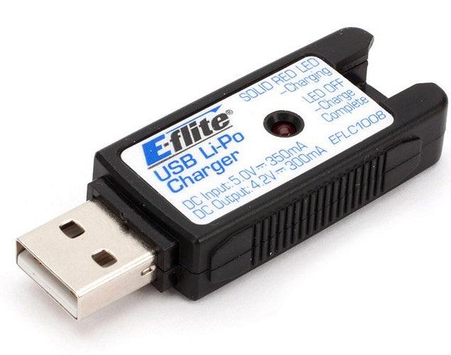 E-Flite EFLC1008 1S USB LiPo Battery Charger 350mA : Blade Nano QX - PowerHobby