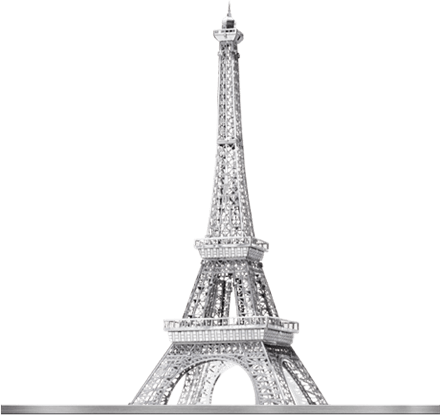 Fascinations Iconx 3D Metal Model Kits " Eiffel Tower " Model Kit - PowerHobby