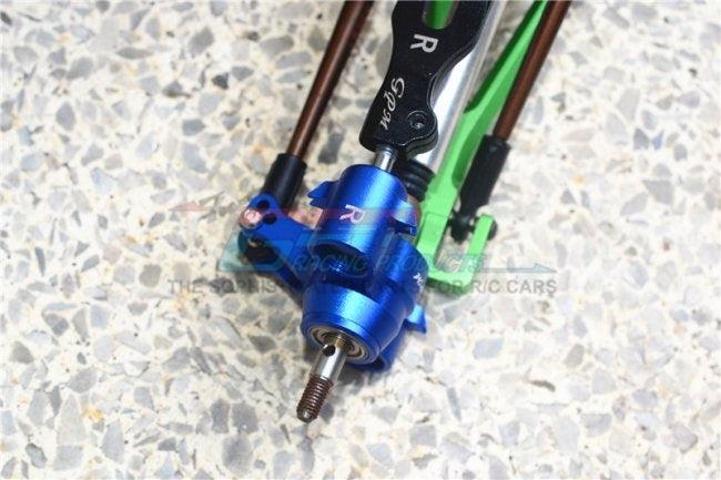 GPM ALUMINUM FRONT REAR KNUCKLE ARMS REVO SUMMIT T-MAXX SLAYER PRO 4X4 BLUE - PowerHobby