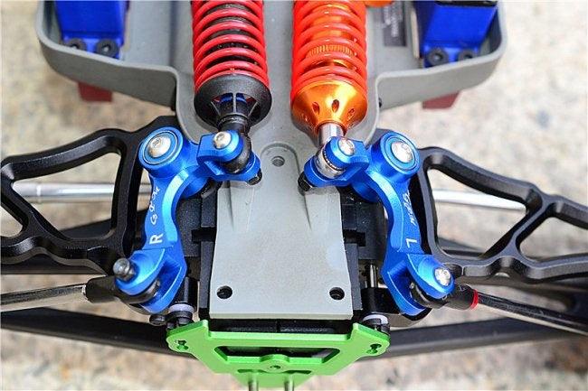 GPM ER027F-BLUE ALUMINUM FRONT ROCKER ARM TRAXXAS E-REVO / REVO - PowerHobby