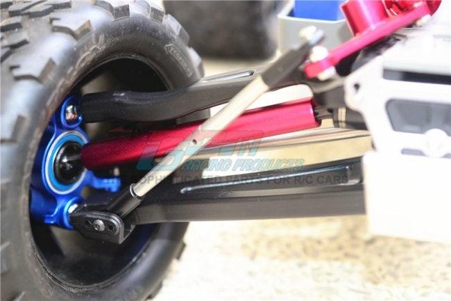 GPM ALUMINUM BODY AND STEEL JOINT ADJUSTABLE F/R CVD TRAXXAS E-REVO SILVER - PowerHobby